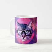 Mug Space Cat Purple Galaxy Trending 2016 Customisé (Devant gauche)