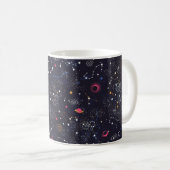 Mug Space Galaxy constellation sans couture motif (Devant droit)