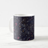 Mug Space Galaxy constellation sans couture motif (Devant gauche)