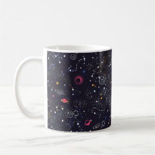 Mug Space Galaxy constellation sans couture motif