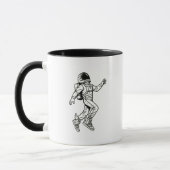 Mug Space Kicks : Vol d'astronaute ailé (Gauche)