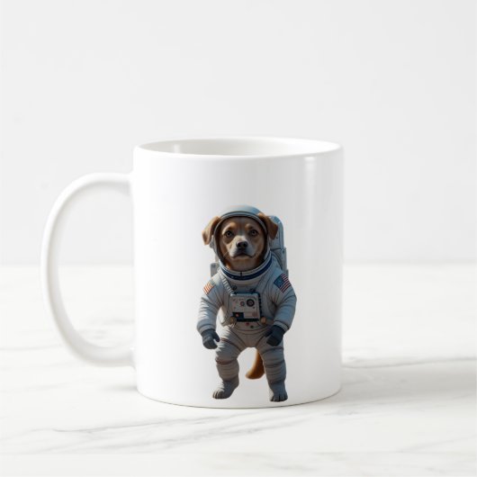 Mug Space Pup : Sortez de ce monde ! (Gauche)