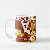 Mug SpaceAmerican en rouge (Gauche)