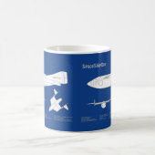 Mug SpaceShipOne - Plan directeur d'avion ABD (Centre)