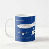 Mug SpaceShipOne - Plan directeur d'avion ABD (Gauche)