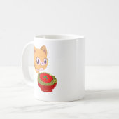 Mug Spaghetti mangeur de chat (Devant gauche)