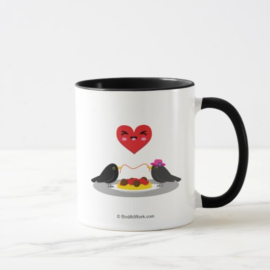 Mug Spaghetti Meatballs Date romantique (Droite)