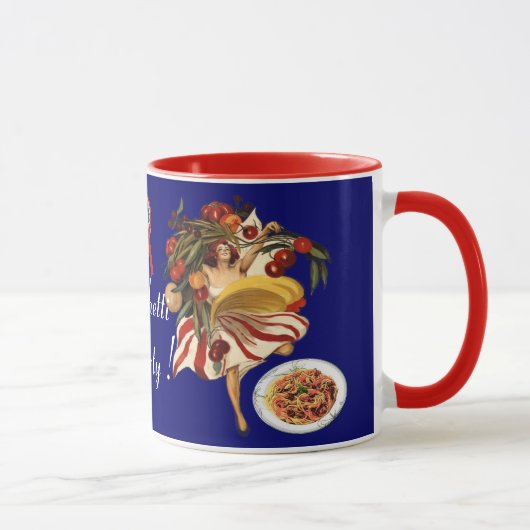 MUG SPAGHETTI PARTY DANCE, CUISINE ITALIENNE ET TOMATE (Droite)