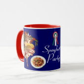 MUG SPAGHETTI PARTY DANCE, CUISINE ITALIENNE ET TOMATE (Devant gauche)