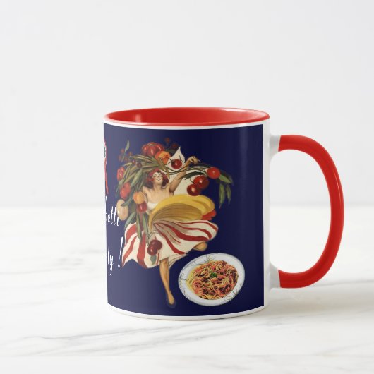 MUG SPAGHETTI PARTY DANCE, CUISINE ITALIENNE ET TOMATE (Droite)