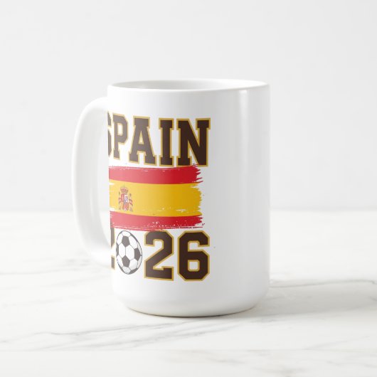 Mug Spain 2026 Soccer Design (Devant gauche)