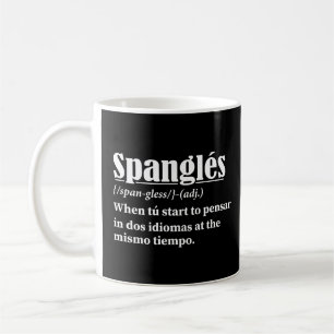 Mug Spanglés Drôle Définition Bilingue
