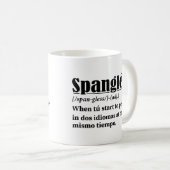 Mug Spanglés Drôle Définition Bilingue (Devant droit)