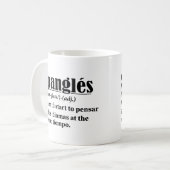 Mug Spanglés Drôle Définition Bilingue (Devant gauche)