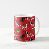 Mug Spaniel de Christmas (Devant droit)