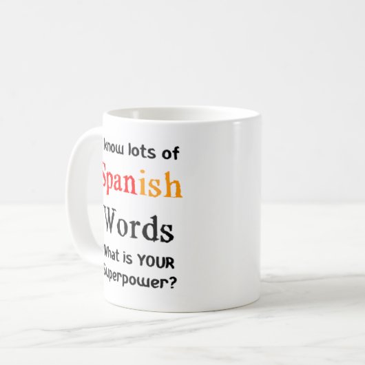 Mug spanish words (Devant gauche)