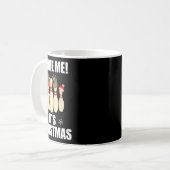 Mug Spare Me C'est Noël drôle bowling de Noël Te (Devant gauche)
