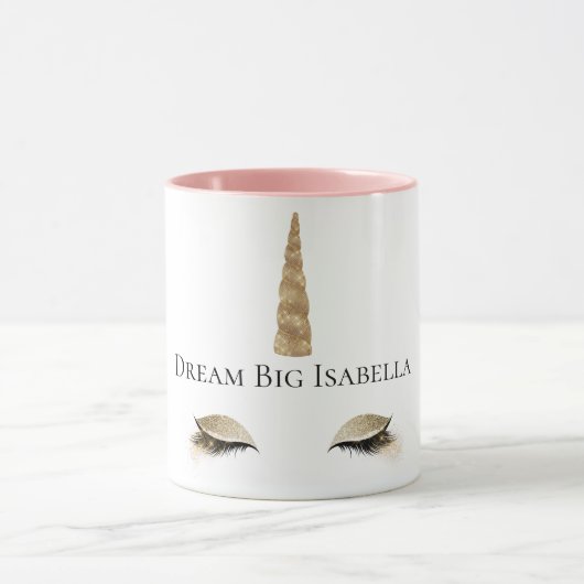 Mug Sparkle Gold Glam Unicorn (Centre)