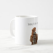 Mug Sparkle Red Hair Girl Christmas New Year (Devant gauche)