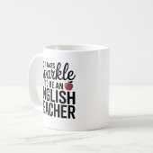 Mug Sparkle to Be English Teacher (Devant gauche)