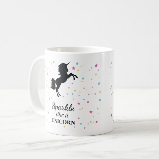 Mug Sparkling comme une licorne (Devant gauche)