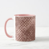 Mug Sparkly Rose Gold Circles Rose luxe étincelant (Gauche)
