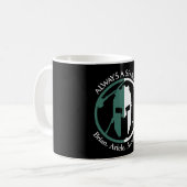 Mug Spartan Fort Devenez écolo Personnaliser le nom (Devant gauche)