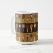Mug Spatule Colorée Ustensiles de Cuisine (Devant gauche)