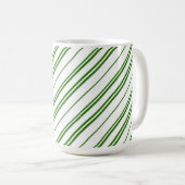 Mug Spearmint Candy Cane Christmas Stripes (Devant droit)