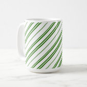 Mug Spearmint Candy Cane Christmas Stripes (Devant gauche)