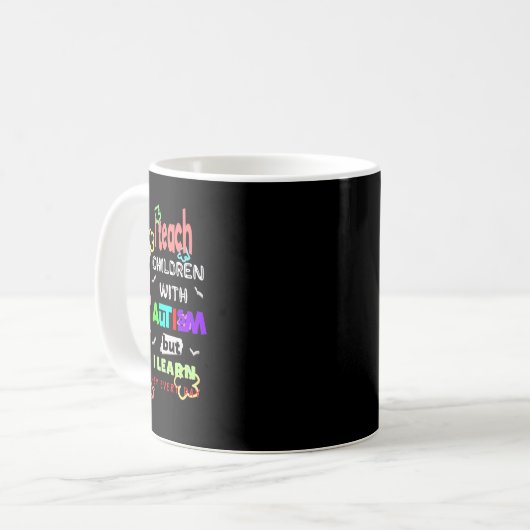Mug Spécial Ed SPED Professeur Enseigner Cool Autisme  (Devant gauche)
