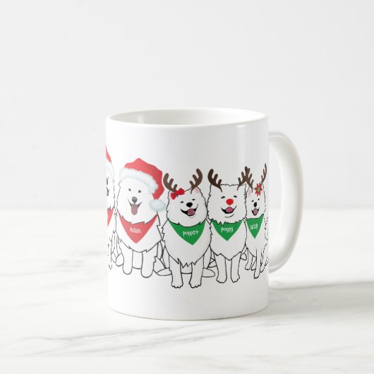 Mug Special edition design featuring Aslan the samoyed (Devant droit)