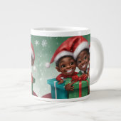 Mug Spécial Elf de Noël Africain Américain (Devant droit)
