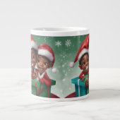 Mug Spécial Elf de Noël Africain Américain (Devant)