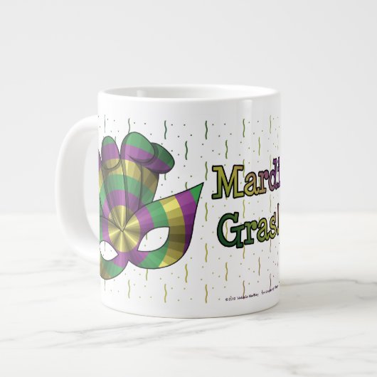 Mug Spécial Masque de Mardi Gras (Devant gauche)