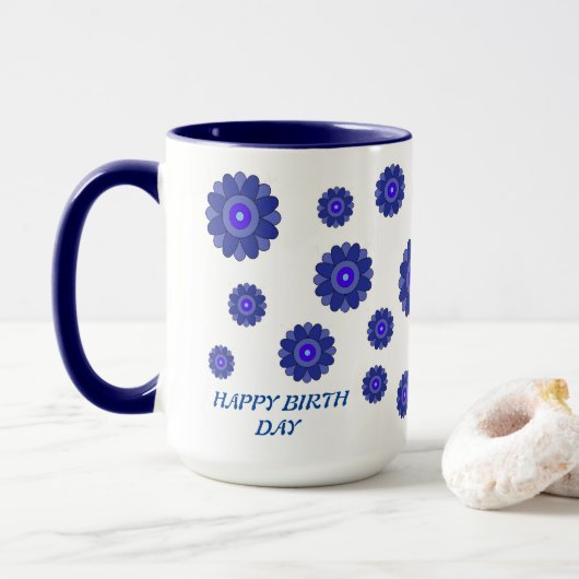 MUG SPÉCIAL POUR UN JOUR DE NAISSANCE PRÉSENT (Avec donut)