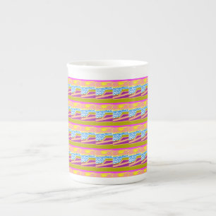Mug Spécial Vagues Bleues Yacht Violet Rose