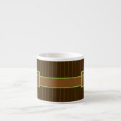 Mug spécialisé rayures au citron vert et chocolat (Devant)