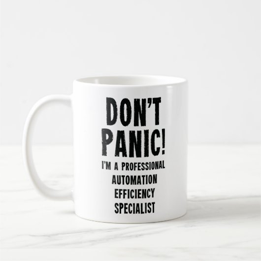 Mug Spécialiste de l'efficacité en automatisation (Gauche)