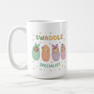Mug Spécialiste de l'emmaillotage Illustration de bébé