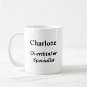 Mug Spécialiste de Overthinker White (Gauche)