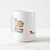 Mug Spécialiste du temps des collations (Devant gauche)