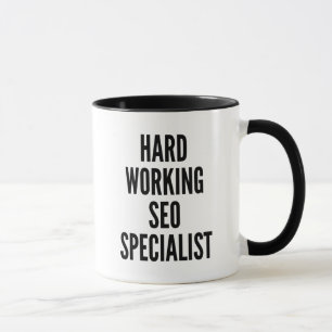 Mug Spécialiste en référencement au travail difficile