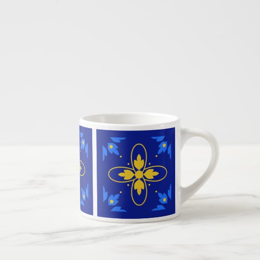 Mug Spécialité Bleu & Jaune (Droite)