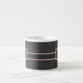 Mug Spécialité Noir avec Rayures Roses (Devant)