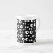 Mug Spécialité Yeux Blancs/Fond Noir (Devant droit)