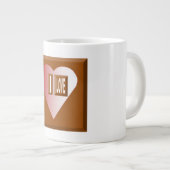 Mug Specialty Jumbo blanche I LOVE CHOCOLAT (Devant droit)