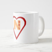 Mug Specialty Jumbo blanche ILOVE NOEL (Devant droit)