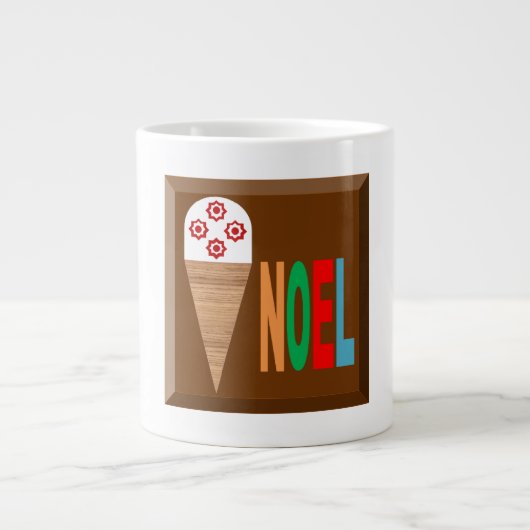 Mug Specialty Jumbo Design CHOCOLAT GLACE NOEL (Devant)