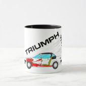 Mug Spécification de la tête de goutte Triumph TR7  (Centre)